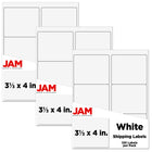 JAM Paper Étiquettes postales, 4 x 3 1/3 po, blanc, 360 par paquet-Taille : 4 x 3,33 po
