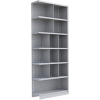 Metalware – Étagère enclenchable RK364, 7 tablettes, 36 x 18 x 88 po, gris pâle-Système de tablettes ajustables offrant un espace de rangement solide, mais économique qui convient à vos besoins
