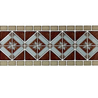 CTG Brands – Carreaux muraux autocollants à bordure motif diamant, 9,8 po x 12,4 po, beige/brun, paq./6-Ensemble: livré dans une boîte de 12 feuillets de carreaux muraux de bordure de qualité supérieure, adaptés aux surfaces lisses et propres