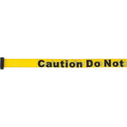 SCN Industrial - Construisez Vos Propres Barrières Pour Le Contrôle Des Foules, 7pi, Ruban Jaune, paquet de 3-Légende Caution Do Not Enter