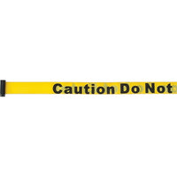SCN Industrial - Construisez Vos Propres Barrières Pour Le Contrôle Des Foules, 7pi, Ruban Jaune, paquet de 3-Légende Caution Do Not Enter