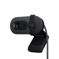 	 Logitech Brio 100 webcam Full HD pour réunions/streaming, équilibre auto de l'éclairage micro intégré - Graphite-Clarté optimale: cette webcam offre une image plus claire lors des appels vidéo grâce à la résolution Full HD 1080p
