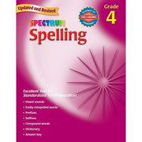 Carson Dellosa "Spectrum: Spelling" Workbook, Grade 4-Renforcez les compétences de votre enfant en quatrième année avec Spectrum Spelling