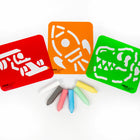 Chalk Alive Dino, fusée, voiture de course-Suis les invites de l’application pour interagir avec tes personnages et partager leurs aventures à leurs côtés