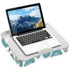 Secretaire portatif LapGear Designer - Medaillon Gris-La surface lisse et plate permet une bonne ventilation de l’ordinateur portatif, tel que recommande par les fabricants de portables