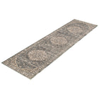 ECARPETGALLERY - Tapis Oregon Tabriz Bleu, Ivoire 2'7" x 8'2"-Style Bordé, Traditionnel