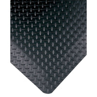 Wearwell – Tapis Diamond-Plate Select nº 495, 3 pi x 5 pi, 15/16 po, noir-CONFORT ET STYLE INDUSTRIEL ABORDABLE !