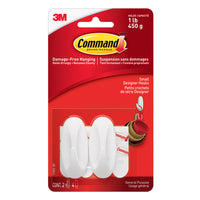 Command™ – Petit crochet de série Designer 17082-EF-Tient fermement, s'enlève proprement, s'applique facilement, convient à une variété de surfaces