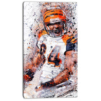 Designart – Art de rue sur toile, joueur de football enthousiaste (PT3612-16-32)-Impression