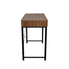 Bureau de la collection Maverick-Cadre en métal thermolaqué noir d'allure industrielle