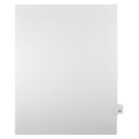 Markmaker - Intercalaires imprimes Legal, Blanc, 1/25th coupe, format lettre, sans trous, 25 tabs/PQT, 5 PQT/Boite, Numero 71-Intercalaires imprimes Legal