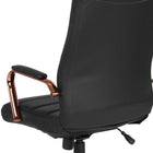 Fauteuil direction pivotant cuir noir dossier haut-Mécanisme de verrouillage d'inclinaison