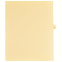 Markmaker - 25 tabs/PQT, 5 PQT/Boite, Intercalaires imprimes Legal, Chamois, 1/15th coupe| format lettre, sans trous, Numero 67-Intercalaires imprimes Legal