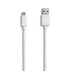NXT Technologies - Câble tressé USB-A à Micro-USB, 4 pi, blanc-Le câble tressé de 4 pi résiste aux accrocs et aux enchevêtrements