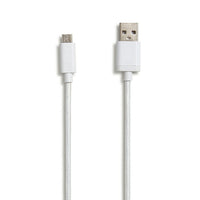 NXT Technologies - Câble tressé USB-A à Micro-USB, 4 pi, blanc-Le câble tressé de 4 pi résiste aux accrocs et aux enchevêtrements