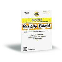 Pacon - Carton d’affiche de 22 x 28 po, blanc, format économique, 50 feuilles-Groupe d’âge et niveau : Tous âges et tous niveaux scolaires