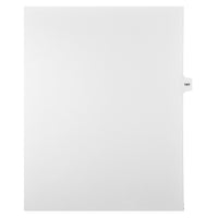 Markmaker - Intercalaires imprimes Legal, Blanc, 1/15th coupe, format lettre, sans trous, 25 tabs/PQT, 5 PQT/Boite, Numero 141-Intercalaires imprimes Legal