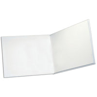 Ashley - Cahier vierge à couverture rigide, 11 1/2 x 8 1/2 po (ASH10710)-Blanc