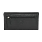 Roots - Femme Grand Portefeuille Pochette avec Chéquier Amovible - Noir-1 poche à soufflet