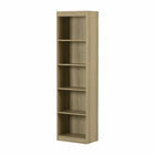 South Shore - Axess - Bibliothèque étroite 5 tablettes - Frêne naturel-Bibliothèque polyvalente : cette étagère sera magnifique dans votre bureau, votre salon, votre sous-sol ou votre chambre à coucher grâce à son design polyvalent. Sa découpe droite mettra en valeur votre sélection de livres et d’items décoratifs.
