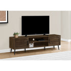 Monarch Specialties - 2717 Meuble Tv - 72 po L/Brun Simili-Bois Avec 2 Portes-Cette console TV est conçue pour supporter les téléviseurs grand écran, ce qui en fait le centre de divertissement multimédia idéal pour le salon ou la chambre à coucher
