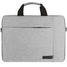 Vangoddy sac de messager Sacoche de transport à bandoulière pour ordinateur portable 15,6 po - Gris-Grande fermeture éclair et compartiment rembourré avec sangles de sécurité.
