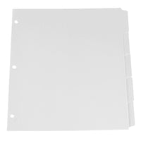 Oxford - Intercalaires à onglets vierges  - 5 onglets - format lettre - blanc-Onglets instantanés –plus de perte de temps à taper ou insérer des étiquettes