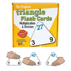 WCA - Cartes éclair triangulaires The Original, multiplications et divisions, 60/paquet (CRE4552)-Comprend 20 cartes éclair et des instructions