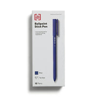 TRU RED – Stylo à bille – 1,0 mm – bleu – paquet de 12-Offrent une écriture nette et constante