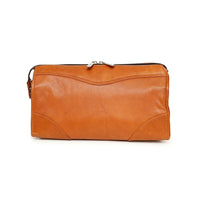 Ashlin® – Trousse de rasage DOOP de format moyen Cordasco, cuir, brun britannique-Trousse de rasage DOOP avec fermeture à glissière sur le dessus et compartiment avant à fermeture à glissière. 
Format idéal pour voyage et accessoires. Excellente conception unisexe pour hommes et pour femmes. Compartiment à fermeture à glissière sur le dessus pour un accès facile au contenu