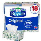 Royale - Mouchoirs Original 2-plis - Paquet de 18-Les produits de papier Royale sont carboneutres. Avec les produits de papier Royale, vous pouvez vous soucier de l'environnement sans compromettre votre souci de la qualité