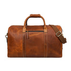 Tolredo Kratos Leather Travel Duffel - Brown-Bandoulière amovible/réglable