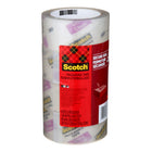Scotch - Ruban d'emballage à scellement securitaire, 48 mm l x 50 m L (1,88 po x 54,6 vg) - Paquet de 4-Protege les etiquettes et assure un scellement resistant