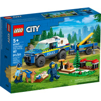 LEGO - City Police Le Dressage des Chiens Policiers Mobile - 197 pièces-Ensemble mobile de dressage de chiens policiers pour les enfants de 5 ans et plus