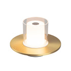 TuBICen - Candle Lampe de table à commande tactile - Laiton-DEL intégrée, 1W, incluse