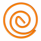 JAM PAPER - Trombones Circulaires Colores, Orange, 2 Paquets de 50-Trombones de qualite superieure fabriques à partir de fil d'acier recouvert de vinyle de haute qualite.