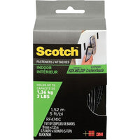 ScotchMC – Attaches pour l’intérieur, 3/4 po x 5 pi, noir, 1 ensemble/paquet-Range-tout idéal pour les placards de rangement ou les aires de travail