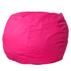 Flash Furniture - Petit fauteuil poire rose chaud plein pour enfants-Fauteuil poire taille enfant