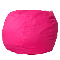 Flash Furniture - Petit fauteuil poire rose chaud plein pour enfants-Fauteuil poire taille enfant