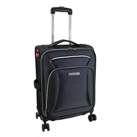 Air Canada - Bagage de cabine avec côté souple avec port de charge USB intégré-Polyester gris