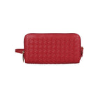 Portefeuille pour Téléphone à Bandoulière Tissé de Blocage d'Ellie Karla Hanson RFID, Rouge-Tissé Sac Bandoulière Téléphone Porte-Monnaie