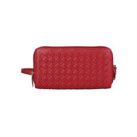 Portefeuille pour Téléphone à Bandoulière Tissé de Blocage d'Ellie Karla Hanson RFID, Rouge-Tissé Sac Bandoulière Téléphone Porte-Monnaie