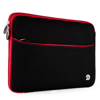 Housse de Protection Ordinateur Vangoddy Pochette PC Portable Ultrabook Sacoche Laptop Compatible 14 po,Noir et Rouge-Convient aux ordinateurs portables de 14 pouces