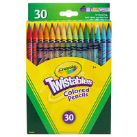 Crayola Crayons de couleur Twistables - 2 paquets de 30 crayons-Qu'ils utilisent la mine de crayon de 2 mm pour dessiner des lignes complexes ou mélanger les couleurs dans un coucher de soleil, les enfants auront toutes les couleurs dont ils ont besoin pour créer des illustrations vivantes