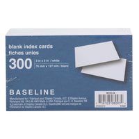 Fiches blanches vierges, 3 po x 5 po-Robuste et économique