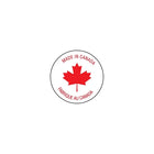 Étiquettes fabriquées au Canada, cercle de 1/2 po, 1 000/rouleau-Quantité : 1 000 étiquettes par rouleau