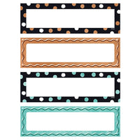 TREND enterprises Inc. Bandes pour énoncés effaçables, blanches, 7.6 x 61 cm, 30 bandes par paquet-Bandes précoupées avec surface effaçable à sec pour écrire des instructions et afficher des informations