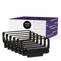 Premium Tape - Epson ERC-38/30/34 Compatible Ruban - Noir/Rouge - Paquet de 6-Noir/Rouge
