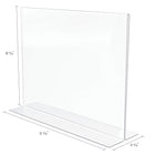 Deflecto - Porte-affiche double face Classic Image  - paysage - 11 po l x 8 1/2 po h - transparent-Convient à une orientation horizontale 11 po x 8,5 po