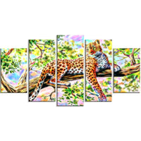 Designart – Guépard attentif, impression sur toile d’animal, tailles variées (PT2428-373)-Impression